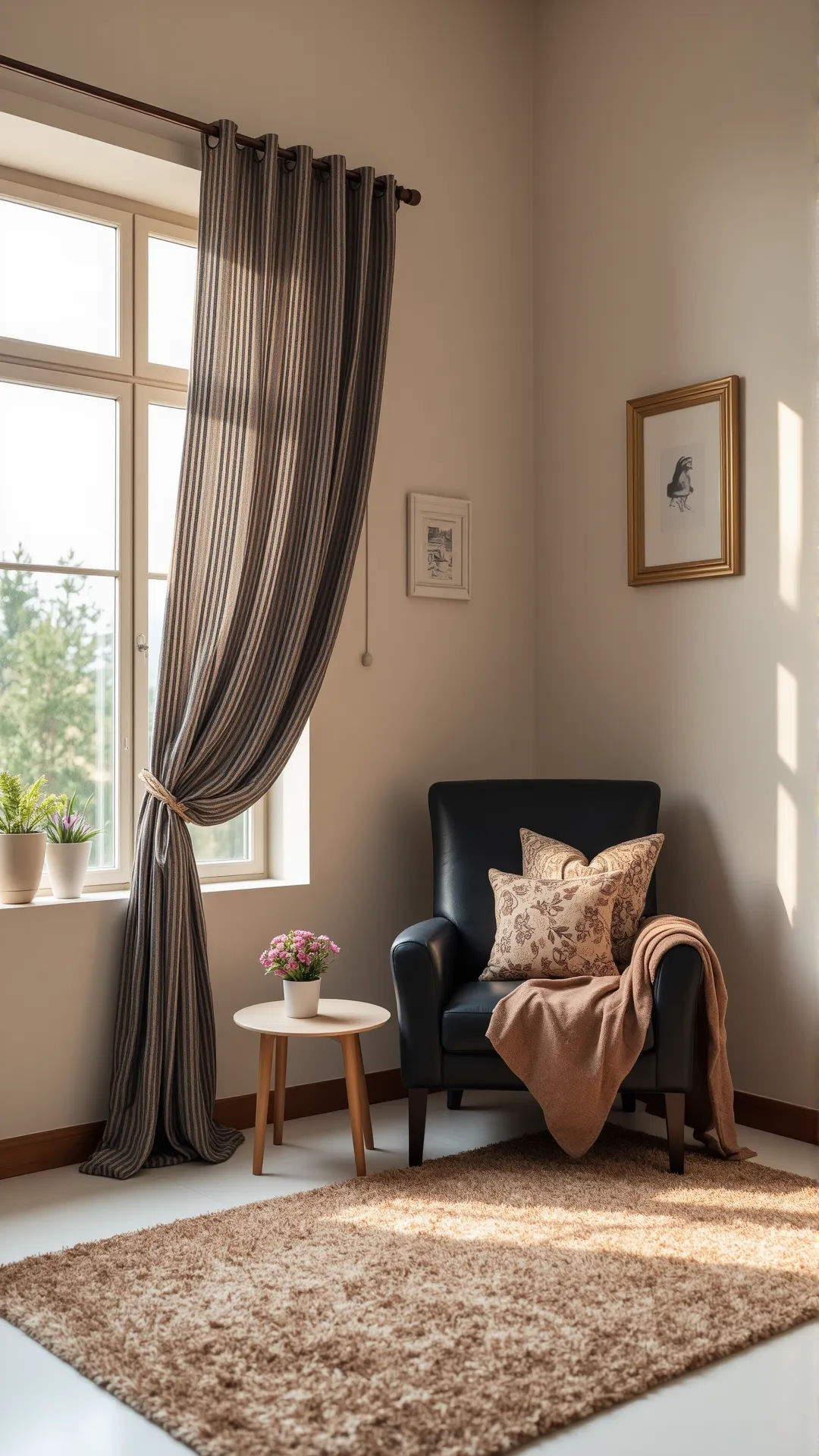 Incorporate Brown and Black in Your Window Treatments
