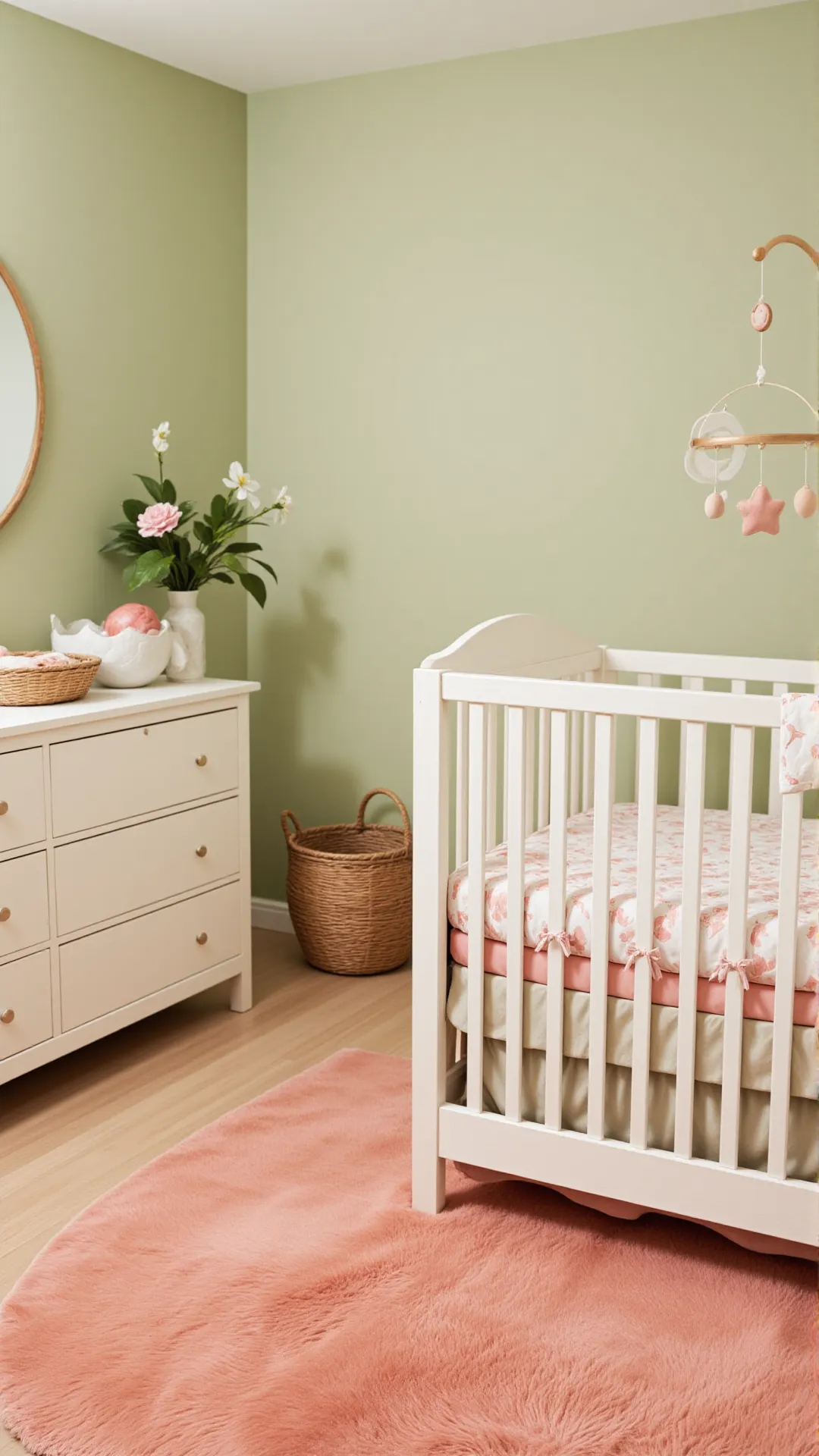 Sage Green and Coral: A Playful and Feminine Pairing