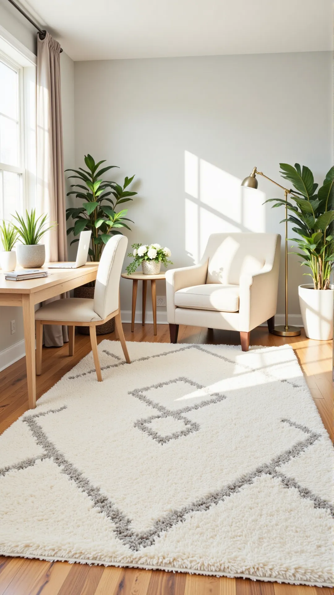 Use a Rug to Define Your Workspace